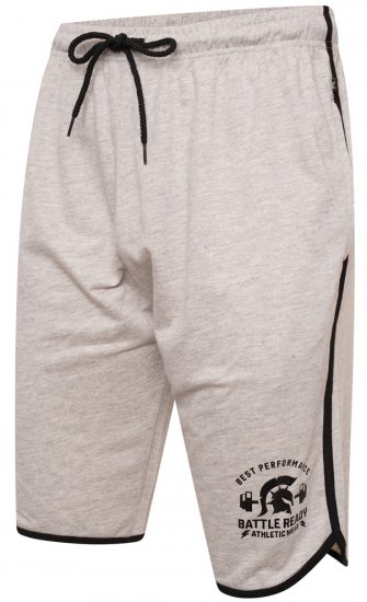 Kam Jeans 3308 Gym Jog Shorts Grey - Tepláky & kraťasy - Tepláky a Teplákové Kraťasy 2XL-12XL