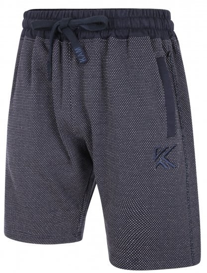 Kam Jeans 3310 Dobby Print Jog Shorts Indigo - Tepláky & kraťasy - Tepláky a Teplákové Kraťasy 2XL-12XL