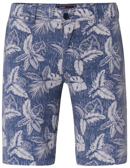 Kam Jeans 340 Dress Shorts Denim Blue - Šortky - Šortky Nadměrné Velikosti W40-W60