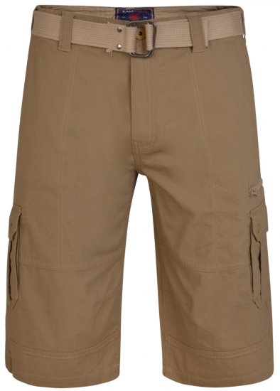 Kam Jeans 343 Cargoshorts Sand - Šortky - Šortky Nadměrné Velikosti W40-W60