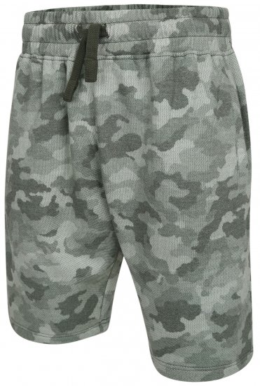 Kam Jeans 346 Camo Sweat Shorts Olive - Tepláky & kraťasy - Tepláky a Teplákové Kraťasy 2XL-12XL