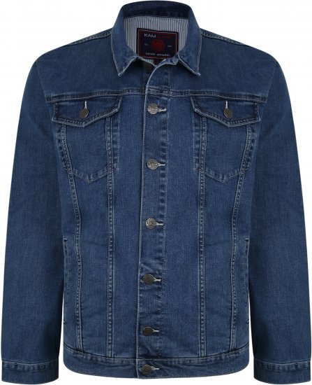 Kam Jeans 405 Western Denim Jacket Stonewash TALL SIZES - TALL-velikosti - TALL-velikosti