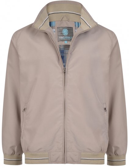 Kam Jeans 440 Jacket Taupe - Bundy - Bundy Nadměrné Velikosti - 2XL-8XL