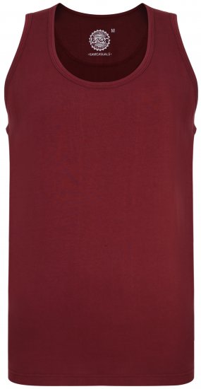 Kam Jeans 500 Tank Top Burgundy - Trička - Trička nadměrné velikosti - 2XL-14XL