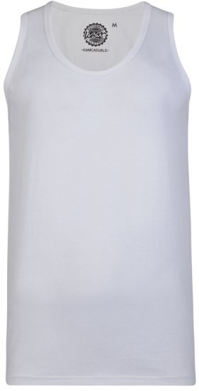 Kam Jeans 500 Tank Top White - Trička - Trička nadměrné velikosti - 2XL-14XL