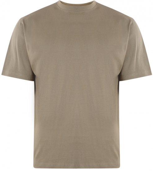 Kam Jeans T-shirt Olive - Trička - Trička nadměrné velikosti - 2XL-14XL