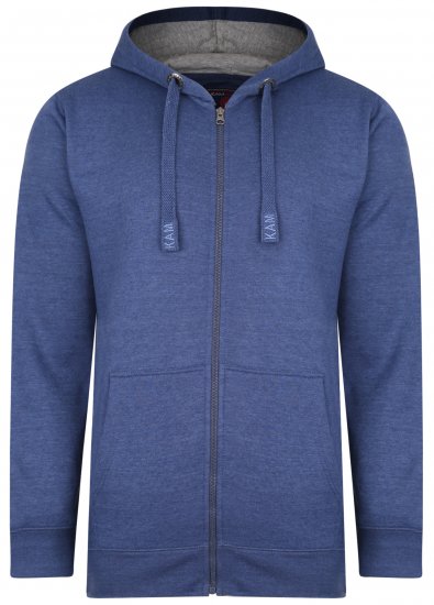 Kam Jeans Hoodie Royal Blue - Mikiny & mikiny s kapucí - Mikiny & Mikiny s kapucí 2XL-12XL
