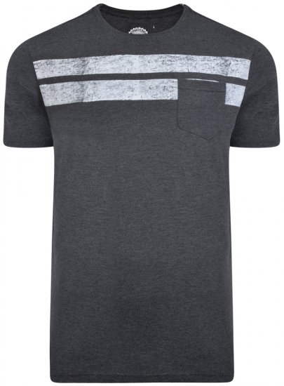 Kam Jeans 5252 T-shirt Charcoal - Trička - Trička nadměrné velikosti - 2XL-14XL