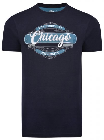 Kam Jeans 5253 T-shirt Navy - Trička - Trička nadměrné velikosti - 2XL-14XL