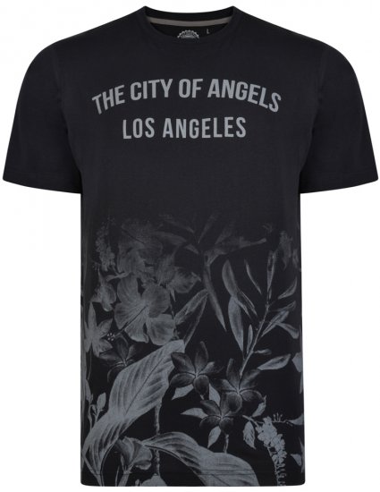 Kam Jeans 5255 T-shirt Black - Trička - Trička nadměrné velikosti - 2XL-14XL