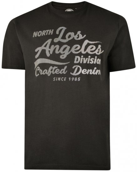 Kam Jeans 5302 T-shirt Black - Trička - Trička nadměrné velikosti - 2XL-14XL