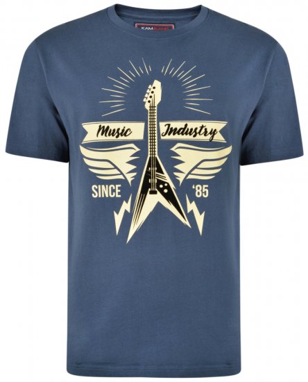 Kam Jeans 5303 T-shirt Insignia - Trička - Trička nadměrné velikosti - 2XL-14XL