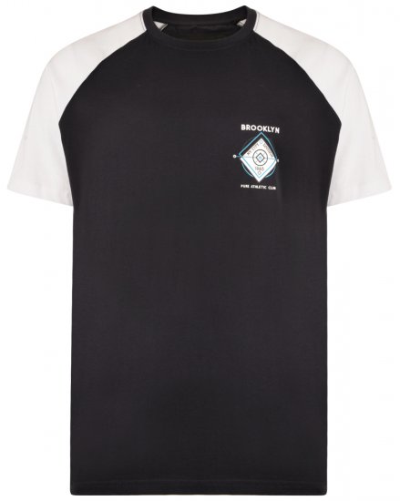 Kam Jeans 5304 T-shirt Navy - Trička - Trička nadměrné velikosti - 2XL-14XL