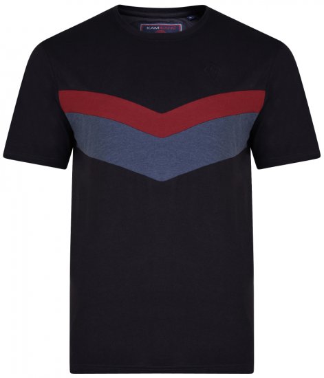 Kam Jeans 5306 T-shirt Black - Trička - Trička nadměrné velikosti - 2XL-14XL