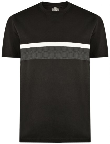 Kam Jeans 5307 T-shirt Black - Trička - Trička nadměrné velikosti - 2XL-14XL