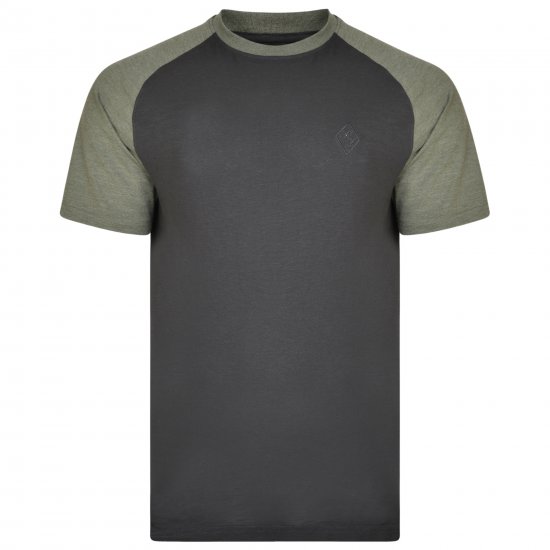 Kam Jeans 5314 Twin pack T-shirts Black/Navy - Trička - Trička nadměrné velikosti - 2XL-14XL