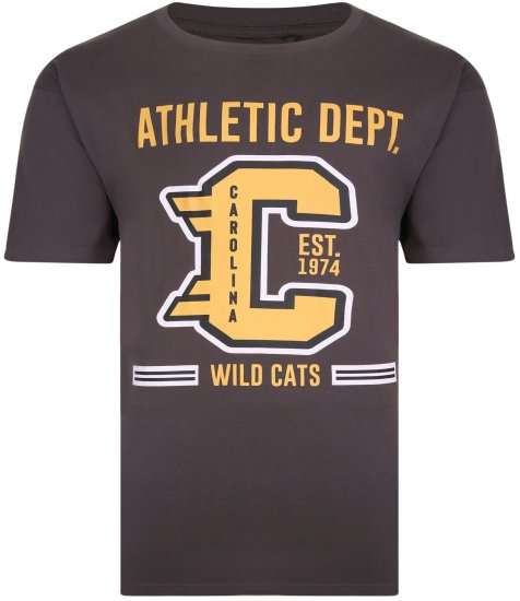 Kam Jeans 5329 Twin pack T-shirt Charcoal/Navy - Trička - Trička nadměrné velikosti - 2XL-14XL