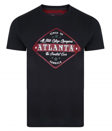 Kam Jeans 5333 Atlanta Tee Navy - Trička - Trička nadměrné velikosti - 2XL-14XL
