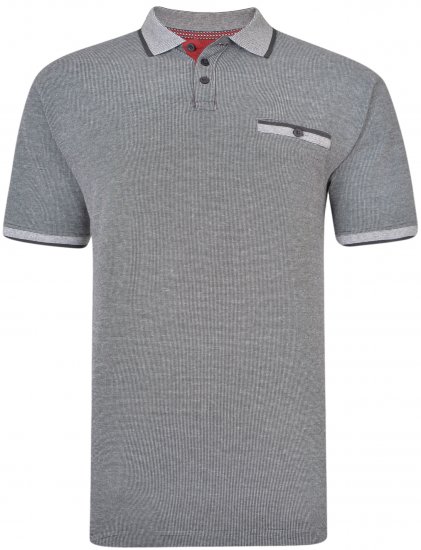 Kam Jeans 5416 Polo Black - Polokošile - Polokošile 2XL-8XL - Trička s límečkem 2XL-8XL