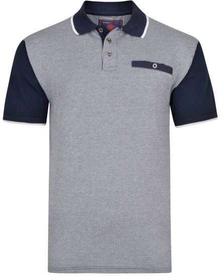 Kam Jeans 5421 Polo Navy - Polokošile - Polokošile 2XL-8XL - Trička s límečkem 2XL-8XL