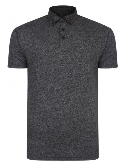 Kam Jeans Smart Look Polo Black - Polokošile - Polokošile 2XL-8XL - Trička s límečkem 2XL-8XL
