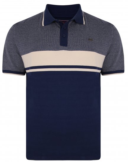 Kam Jeans 5438 Textured Weave Polo - Polokošile - Polokošile 2XL-8XL - Trička s límečkem 2XL-8XL
