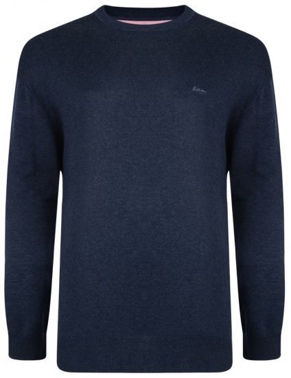 Kam Jeans Knitted Sweater Denim - Mikiny & mikiny s kapucí - Mikiny & Mikiny s kapucí 2XL-12XL