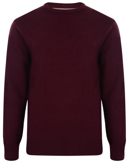 Kam Jeans Knitted Sweater Burgundy - Mikiny & mikiny s kapucí - Mikiny & Mikiny s kapucí 2XL-12XL