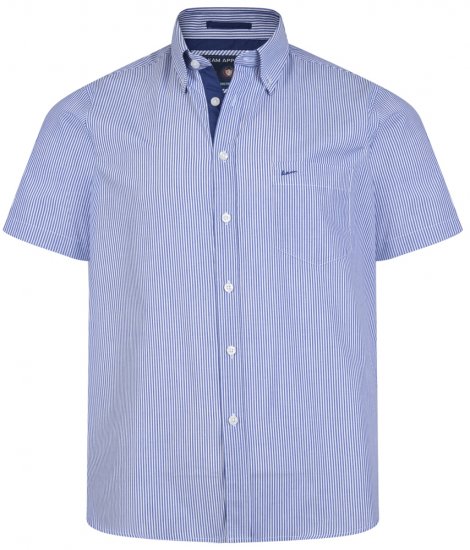 Kam Jeans 6164 Short Sleeve Shirt Navy - Košile - Košile 2XL-10XL