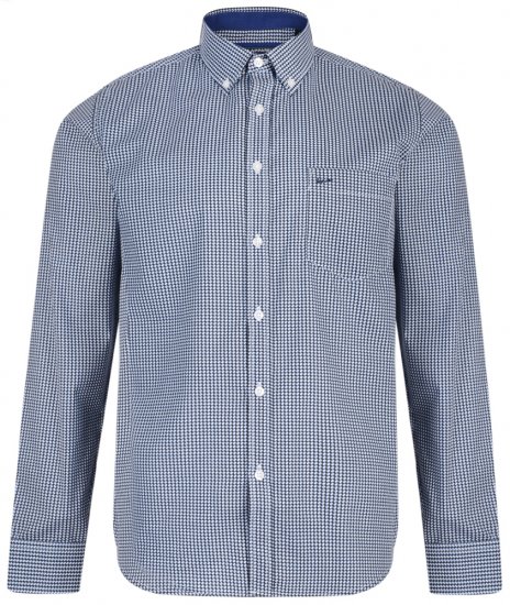 Kam Jeans 6177 Long Sleeve Shirt Denim Blue - Košile - Košile 2XL-10XL