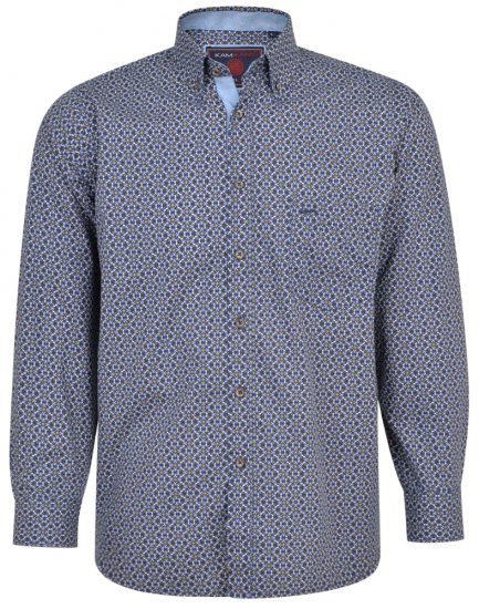 Kam Jeans 6196 LS Paisley Print Shirt - Košile - Košile 2XL-10XL