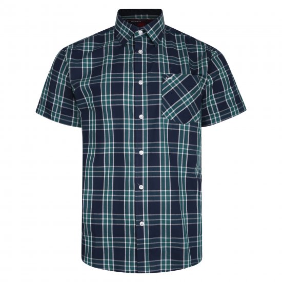 Kam Jeans 6202 Casual Check Shirt Navy - Košile - Košile 2XL-10XL