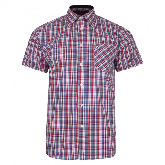Kam Jeans 6202 Casual Shirt Red - Košile - Košile 2XL-10XL