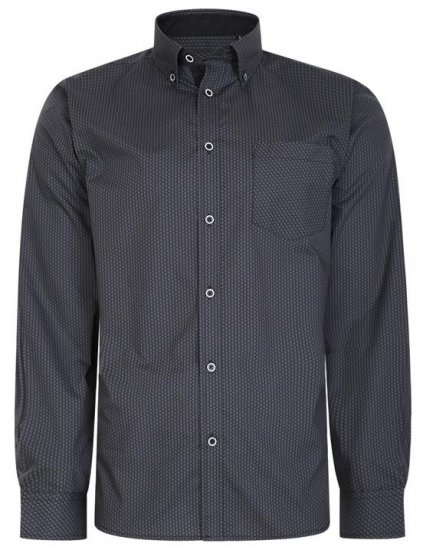 Kam Jeans 6226 LS Casual Shirt Charcoal - Košile - Košile 2XL-10XL