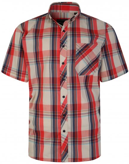 Kam Jeans 6255 Short sleeve Shirt Multi colour - Košile - Košile 2XL-10XL