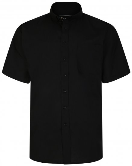 Kam Jeans 660 Classic Short Sleeve Office Shirt Black - Košile - Košile 2XL-10XL