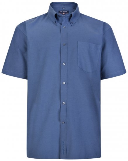 Kam Oxford Shirt Short sleeve Navy - Košile - Košile 2XL-10XL