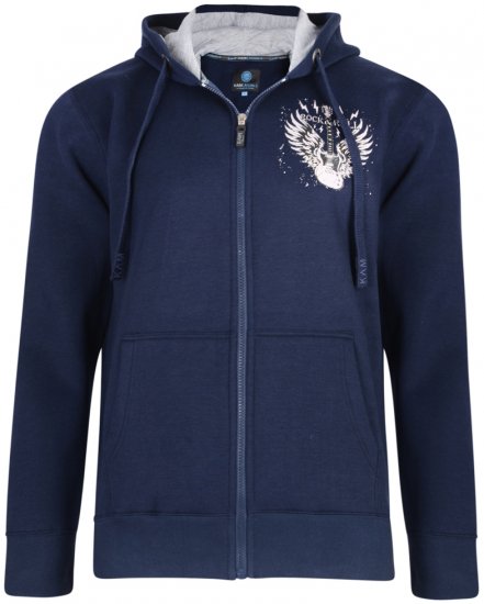 Kam Jeans 7003 Hoodie Navy - Mikiny & mikiny s kapucí - Mikiny & Mikiny s kapucí 2XL-12XL