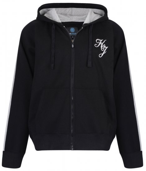 Kam Jeans 7005 Hoodie Black - Mikiny & mikiny s kapucí - Mikiny & Mikiny s kapucí 2XL-12XL