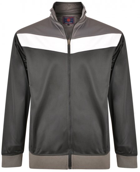 Kam Jeans 7014 Track Jacket Black - Mikiny & mikiny s kapucí - Mikiny & Mikiny s kapucí 2XL-12XL