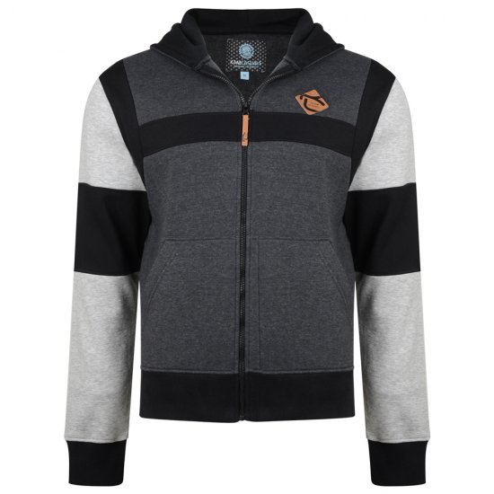 Kam Jeans 702 Cut and Sew Hoodie Charcoal - Mikiny & mikiny s kapucí - Mikiny & Mikiny s kapucí 2XL-12XL