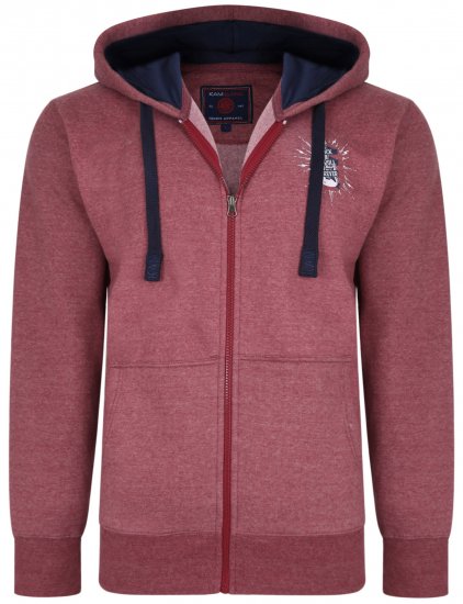 Kam Jeans 7029 Hoodie Cordovan - Mikiny & mikiny s kapucí - Mikiny & Mikiny s kapucí 2XL-12XL