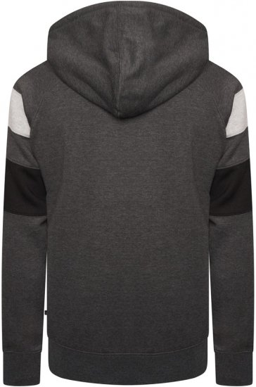 Kam Jeans 7068 Cut & Sew Over Head Hoody Charcoal - Mikiny & mikiny s kapucí - Mikiny & Mikiny s kapucí 2XL-12XL