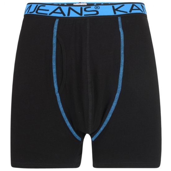 Kam Jeans Boxershorts Black and Navy 2-Pack - Spodní prádlo - Spodní Prádlo Nadměrné Velikosti 2XL-8XL