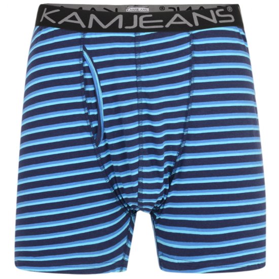 Kam Jeans Striped Boxershorts 2-Pack - Spodní prádlo - Spodní Prádlo Nadměrné Velikosti 2XL-8XL