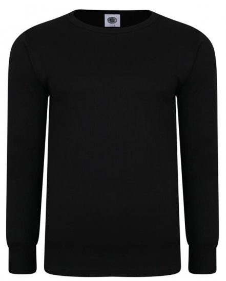 Kam Jeans 832 LS Thermal T-Shirt Black - Spodní prádlo - Spodní Prádlo Nadměrné Velikosti 2XL-8XL
