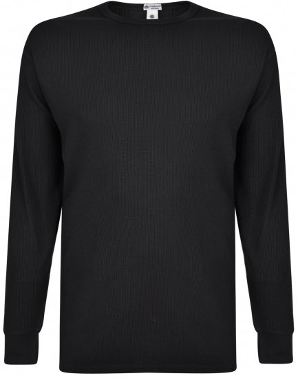 Kam Jeans 835 Long Sleeve Thermal T-shirt Black - Spodní prádlo - Spodní Prádlo Nadměrné Velikosti 2XL-8XL