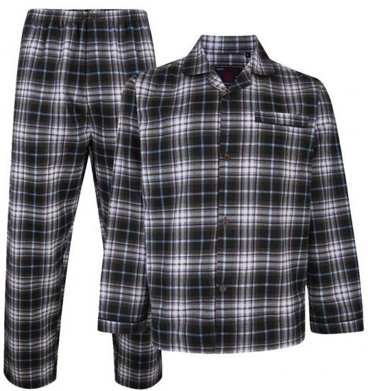 Kam Jeans 880 Flannel Pyjama Set - Spodní prádlo - Spodní Prádlo Nadměrné Velikosti 2XL-8XL