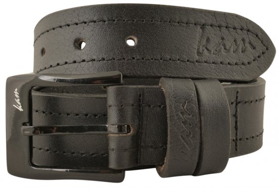Kam Jeans 920 Leather Belt Black, 4cm - Pásky - Pásky W40-W70/2XL-8XL