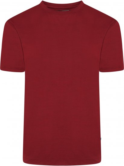 Kam Jeans AP001 XT Active Performance Marl Tee Burgundy - Trička - Trička nadměrné velikosti - 2XL-14XL